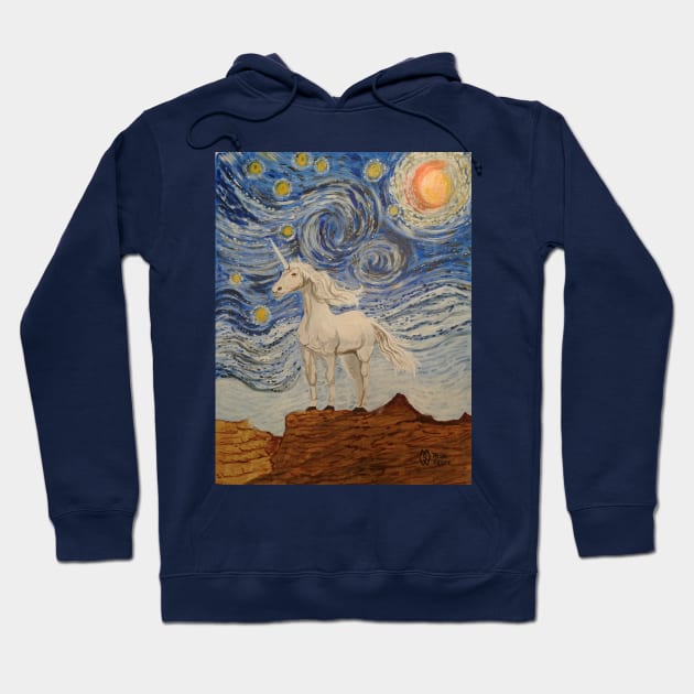 Unicorn Starry Night Hoodie by Matt Starr Fine Art